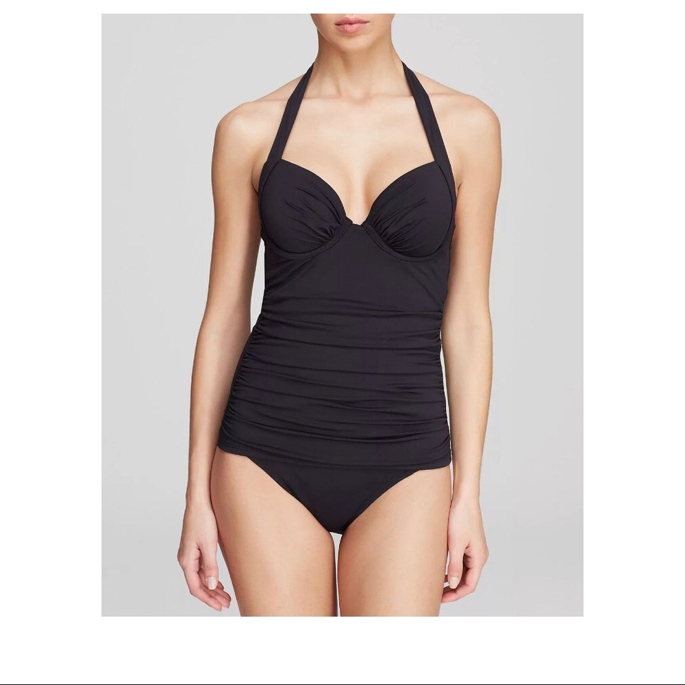 NWT Tommy Bahama Pearl Solid Black Underwire‎ Top